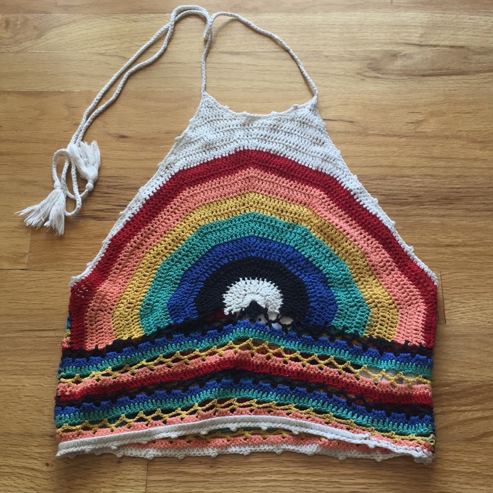 Forever 21 Knit halter crop